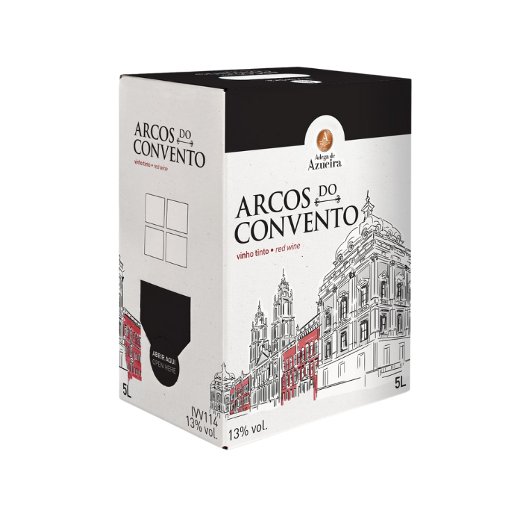 Vinho Tinto Fino Meio Seco - Arcos do Convento Bag in Box 5L